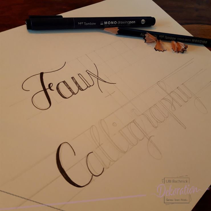 Faux Calligraphy Basic