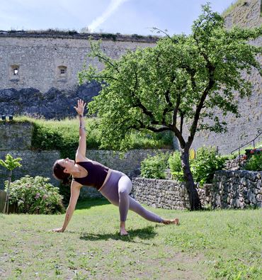 Yoga auf der Festung