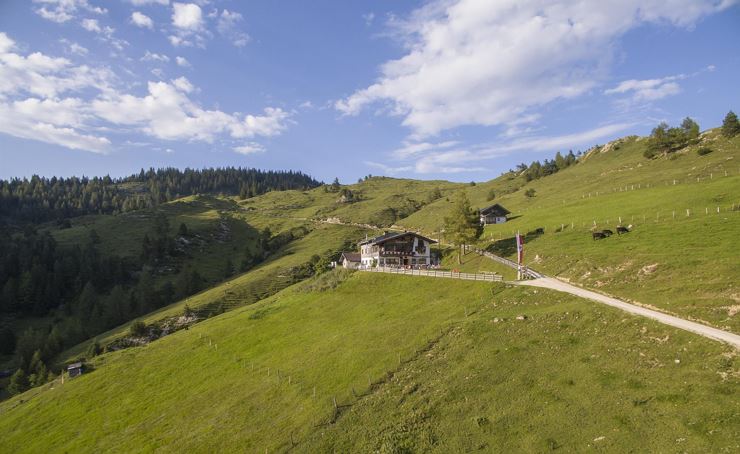 Buchacker Alm Hüttenansicht