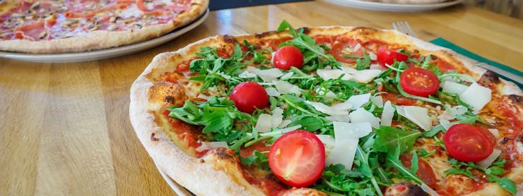 Pizza in der Ebbser Trattoria