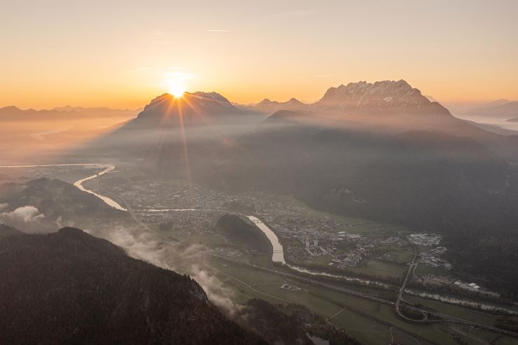 Morgenrot am Pendling