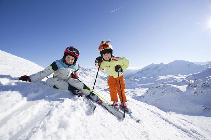 Skifahren Familie