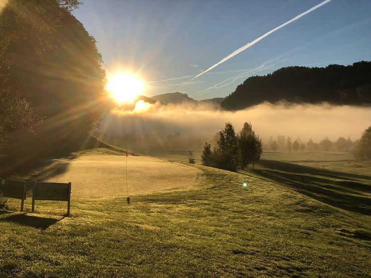 Golfclub Moarhof Walchsee Sonnenaufgang